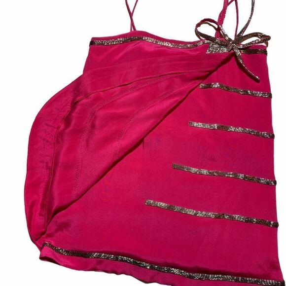 NWOT Foley + Corinna silk beaded top - Picture 3 of 10